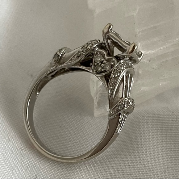 💎Genuine White Gold and Natural Diamond Ring💎 - Picture 7 of 9